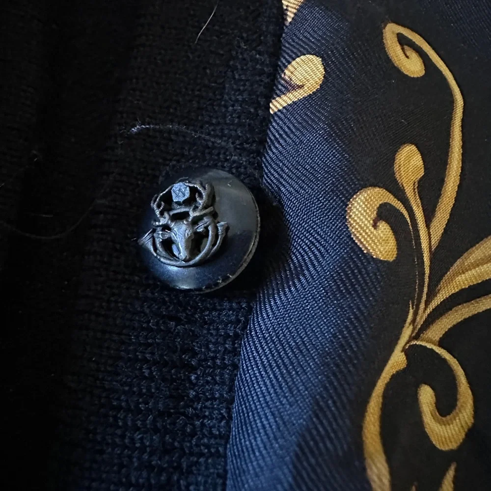 Vintage Silk Merino Wool Cardigan - Picture 3 of 5